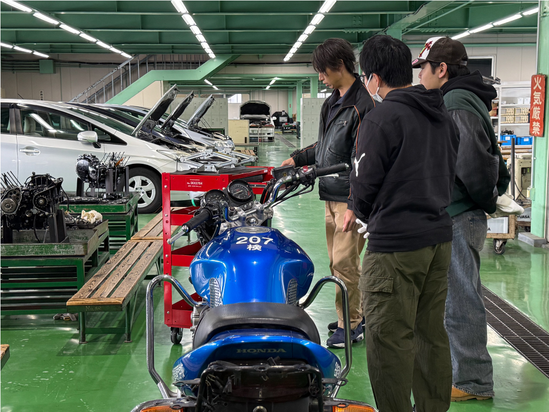 バイク整備体験